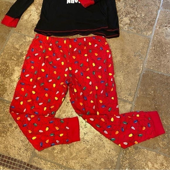 SECRET TREASURES Teens Christmas Pajamas Set Fleece Navidad Size L(12/14)-Unisex - Picture 3 of 6